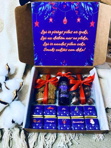 Garda, zilgana Ziemassvētku kastīte