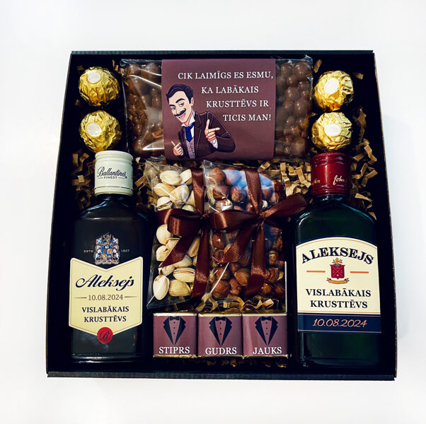 Dāvana krusttēvam ar apliecību